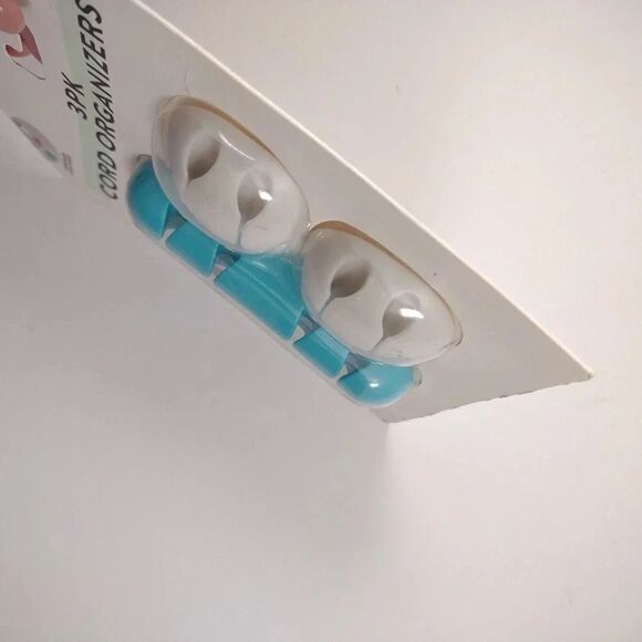 Cord Organizer 3 Count Pack 2 Cord and 4 Cord Holders Stick On Adhesive Mount - Picture 5 of 11